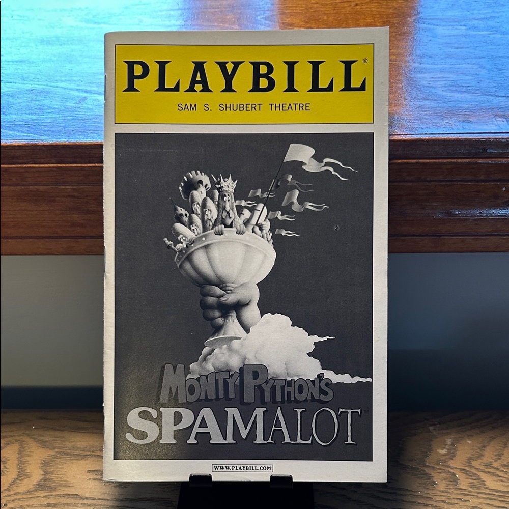 Monty Python’s Spamalot Playbill 2008 Broadway Clay Aiken Cast Shubert Theatre